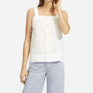 Everlane Linen Picnic Top in White